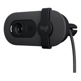 Webcam Logitech Brio 100 Full Hd Microfone Grafite