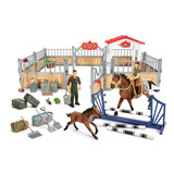 Kidbest Juego De Establo De Caballos, [2023 Nuevo] Juguetes 