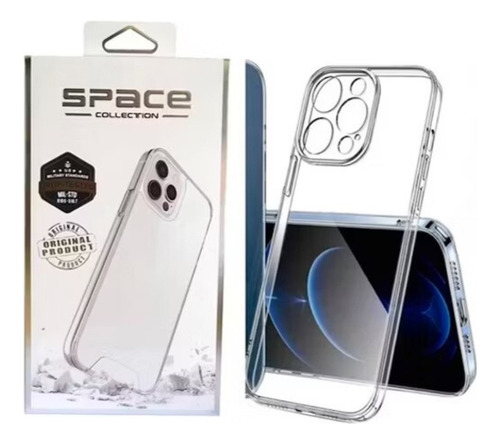  Funda Space  Premium Transparente Cubre Camara Para iPhone