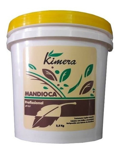 Máscara Balde Hidratação Profissional Mandioca 3,5 Kg Kimera