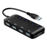 Usb 3.0 Hub Alimentado, 4 Portas Usb Hub Divisor Hub Hub Usb