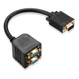 Cable Divisor Vga 1 Macho A 2 Hembra Adaptador Monitor Y Spl