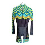 Enterizo Ciclismo Corto Talla Mujer Talla L Frenesi