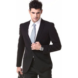 Traje Slim Fit Opaco Chupin Entallado + Camisa + Corbatin