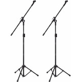 Kit 3 Pedestal P/microfone Suporte Girafa Tripe+cachim S/fio