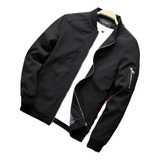 Chamarra Casual Tipo Bomber, Moderna, Deportiva, Rompeviento