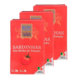 Sardinha Em Molho De Tomate 120g Importada Portuguesa 3 Uni