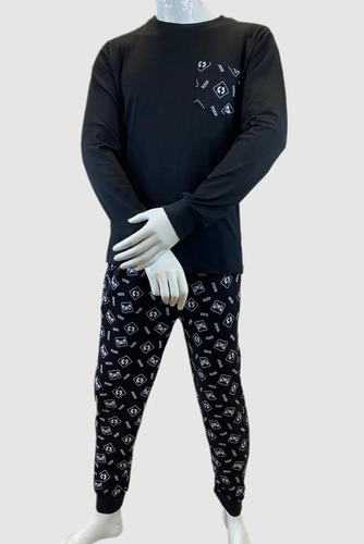 Pijama Algodon Estampado Hombre