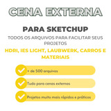 Pacote Para Cena Externa Vray Para Sketchup