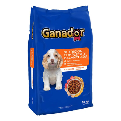 Alimento Para Cachorro Ganador 20 Kgs | Envío gratis