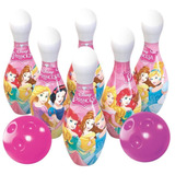 Jogo De Boliche Infantil Princesas Disney Menina + Brinde