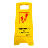 Cartel / Señal Piso Desinfección De Calzado 