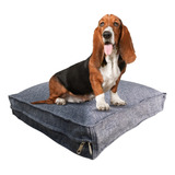 Cama Para Perro 100% Impermeable 45x45 Cm, Marca Todo Animal Color Gris Obscuro Jaspe