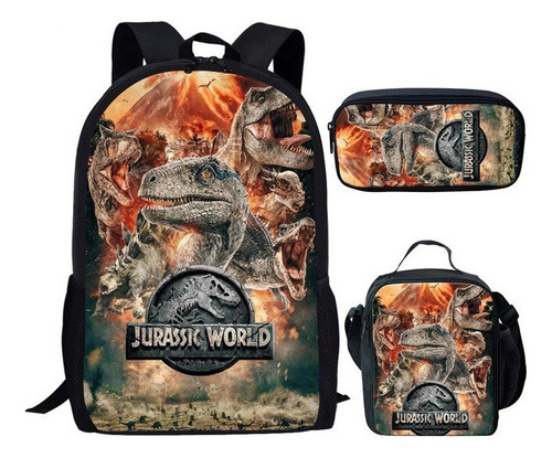 Mochila Escolar De Dinosaurios De Jurassic World Para Estudi