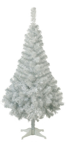 Arbol De Navidad 1.50mts Spruce Blanco Plata