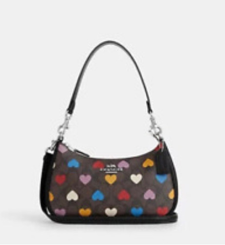 Bolsa Coach Teri Bandolera Corazones 