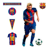 Vinil Decorativo Lionel Messi 03 Barcelona Futbol 120x70cm