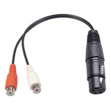 Cable Xlr A Rca Doble, Cable Divisor Xlr A Rca Y, 3 Pines, X