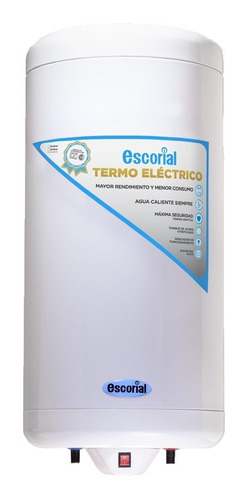 Termotanque Escorial 90 L Electrico Conex Inf Gtia 3 Años