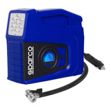 Compresor Aire Sparco Llantas Carro Inflador Neumaticos Color Azul 12v