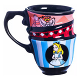 Caneca Trio Alice Hora Do Chá Da Zona Criativa De 250ml