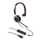 Vbet Vtx208-m, Diadema Monaural, Conector Usb 2.0 Y 3.5mm