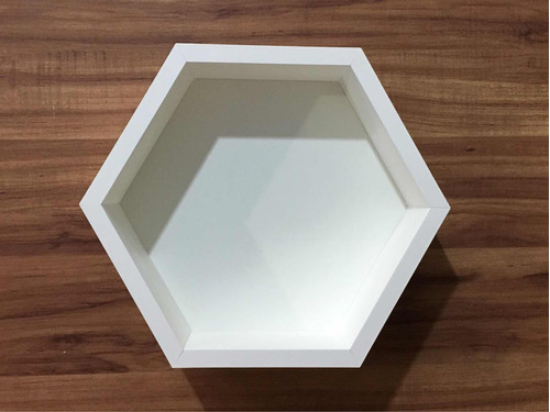 Nicho Colmeia Hexagonal Com Fundo 4 Unidades Quarto Infantil