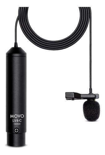 Movo Lv4-c Cardioide Xlr Lavalier Micrófono Phantom Power Co
