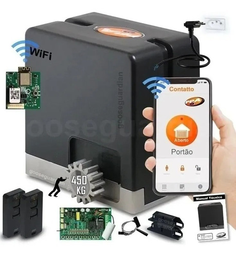 Kit Motor Porton Hub Wifi 4 Metros