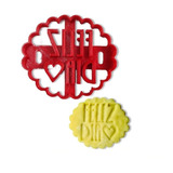 Cortante Plastico 3d Galletitas - Feliz Dia