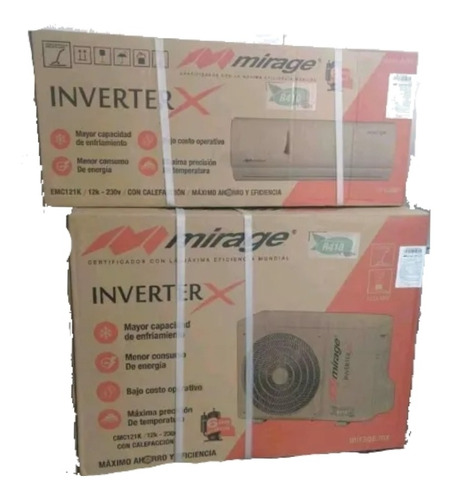 Minisplit Mirage 1 Ton Inverter Frio/calor