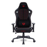 Silla Gamer Thunder Max V7 Pu + Tela + Nylon Hasta 120 Kg Color Rojo Material Del Tapizado Cuero Sintético