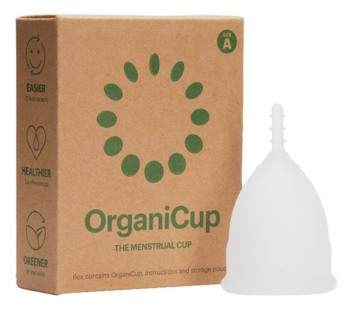 Copa Menstrual Organicup - All Matters Talla B Con Bolsa Color Blanco