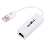 Adaptador Usb A Ethernet Red Lan Gadnic Para Notebook Pc Mac