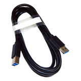 Cable Impresora Usb 3.0 Tipo A Macho A B Macho 1.80m