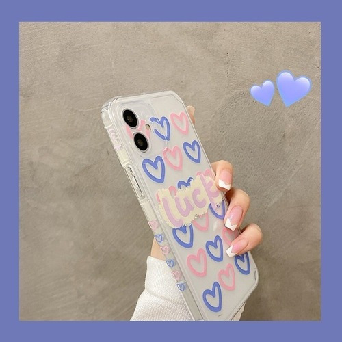 Funda De Teléfono De Corazón De Amor Lindo Patrón Para Ifón