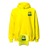 Buzo Atlet Bucaramanga Saco Capota Hoodie Obsequio Gorra 