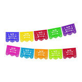 Papel Picado Personalizado, 200 Metros,  Plastico Picado