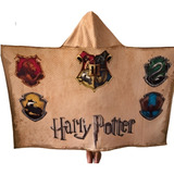 Harry Potter Cuatro Casas - Manta Con Capucha 