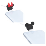 Protector De Cables Minnie Mickey Para Cargador Todas Marcas