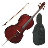 Violoncelo Eagle Ce200 3/4 Cello Profissional C/ Estojo