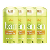 Ban Sweet Simplicity Antitranspirante Inv - g a $85