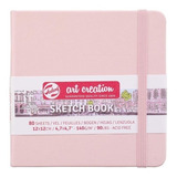 Cuaderno De Dibujo 12x12 Sketchbook 140gr 80hjs Pastel Pink