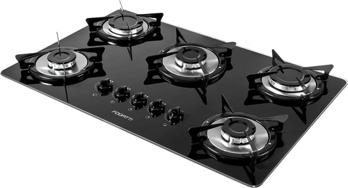 Fogão Cooktop Gás Fogatti V500x Preto 127v/220v