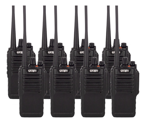 Kit 08 Rádio Comunicador Uhf Fm Ip 67 16 Canais Haiz Hz-9700