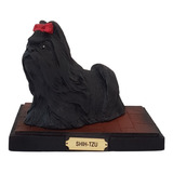 Estatueta Cachorro Shih-tzu Decoração Em Resina Enfeite