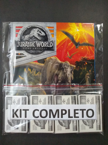 Album De Figuri. Jurassic World Reino Ameaçado Comp P Colar 