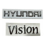 Emblema Letra Hyundai Vision Baul Juego Hyundai Atos