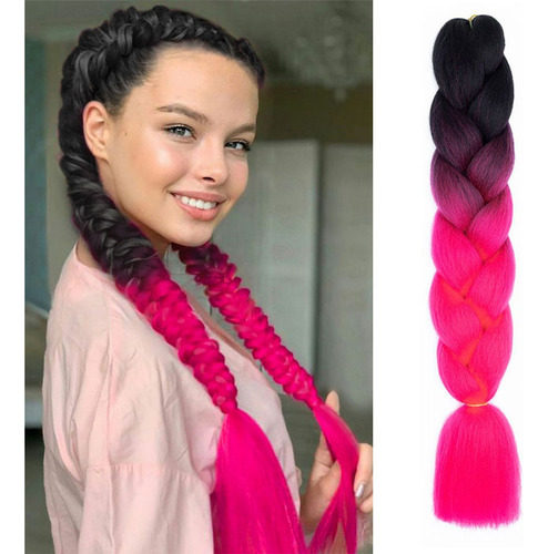 Extensiones Trenzas Africanas Pelucas Moda Cabello Kanekalon