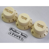 Knobs Stratocaster Branco Vintage Similar Fender Cts Gotoh